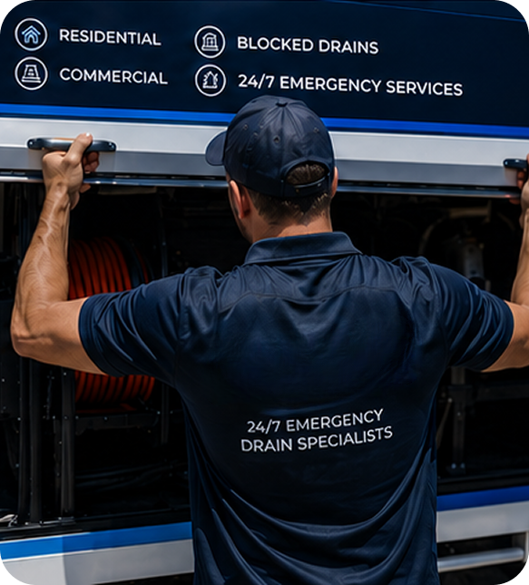 Licensed blocked drain plumber servicing a Drummoyne home